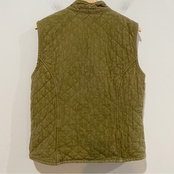 CUT LOOSE Green Quilted Vest Pockets Size XL Lagenlook Classic - Picture 3 of 8